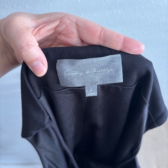 Anthropologie Sunday in Brooklyn Ponte Apron Vest in Black - Picture 2 of 9